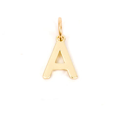 Gold Letter Charm