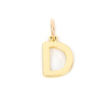 Gold Letter Charm