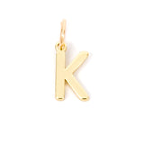 Gold Letter Charm