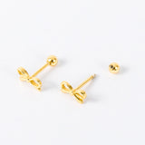 Tiny Ribbon Bow Screwbacks