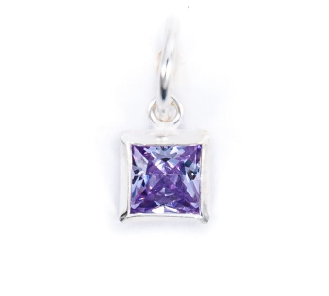 Silver Birthstone Charm