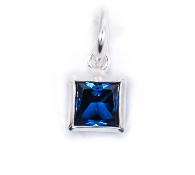 Silver Birthstone Charm