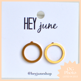 OG Open Circle Studs