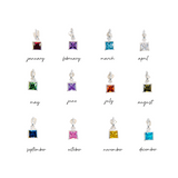 Silver Birthstone Charms