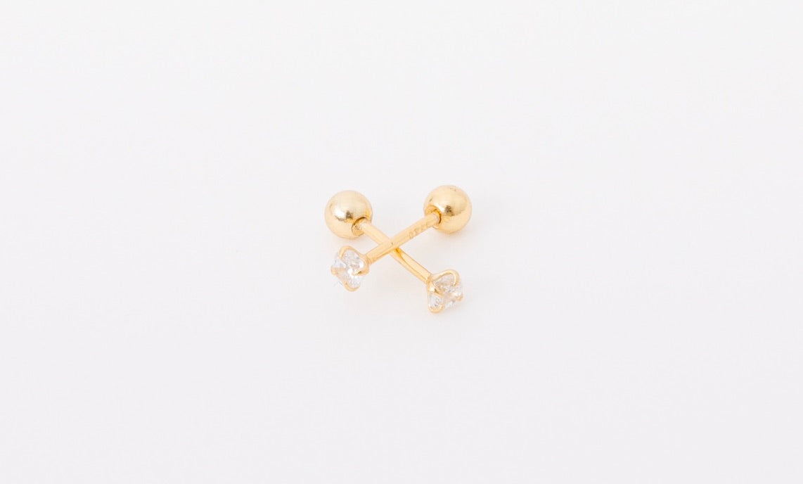 2.5 mm Diamond Screwbacks