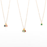 Gold Birthstone Necklace