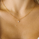 Gold Birthstone Necklace