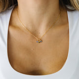 Gold Birthstone Necklace