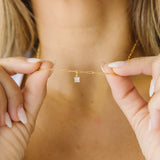 Gold Birthstone Necklace