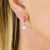 Dangling Pearl Huggies