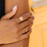 Hammered Cigar Ring
