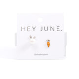 Easter Bunny + Carrot Studs