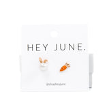Easter Bunny + Carrot Studs