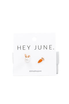 Easter Bunny + Carrot Studs