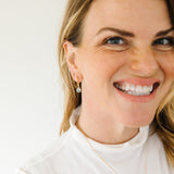 Aqua Teardrop Huggies