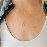 Snowflake Necklace (No Cz at Top)