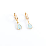 Aqua Teardrop Huggies