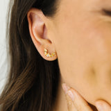 Gold Bat Studs