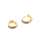 Black and Purple Checkered Huggies