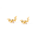 Gold Bat Studs