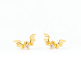 Gold Bat Studs