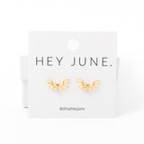 Gold Bat Studs