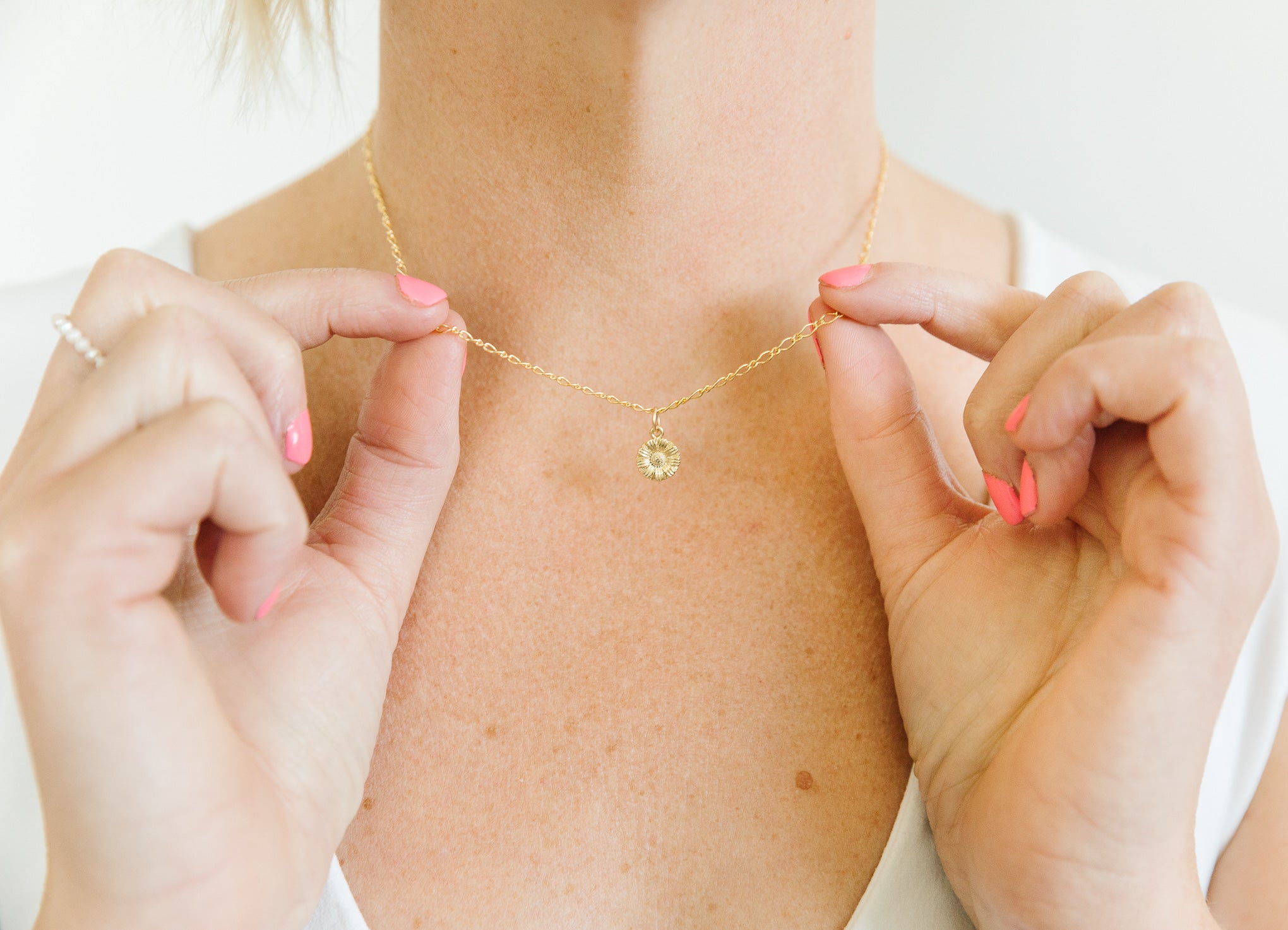 Sunflower Necklace – Hey June - Main Image