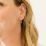 Diamond Charm Earrings