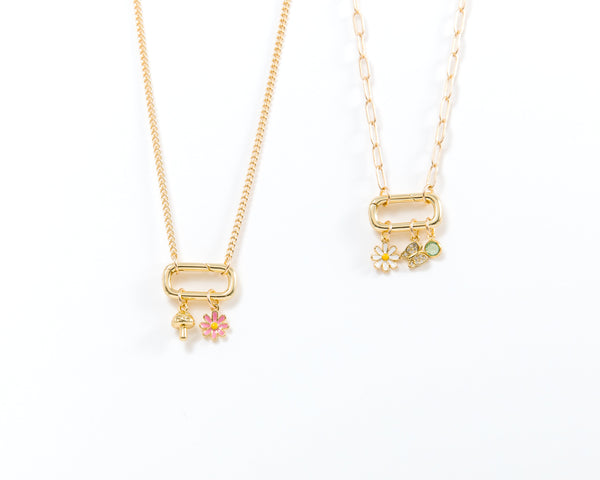 [お値下げ] h'eres × semoh BUNDLE CHAIN CHARM Hooking Up Charm Necklace – Hey June