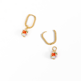 Flower Garden Charm Huggies