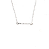 Hammered Bar Necklace