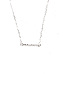 Hammered Bar Necklace