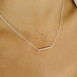 Hammered Bar Necklace