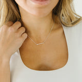 Hammered Bar Necklace