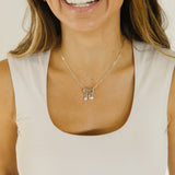 Silver Hooking Up Charm Necklace