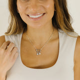 Silver Hooking Up Charm Necklace