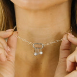 Silver Hooking Up Charm Necklace