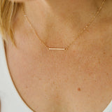 Hammered Bar Necklace