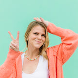 Clear Day Color Beaded Necklace