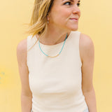 Blue Skies Beaded Necklace