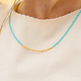 Blue Skies Beaded Necklace