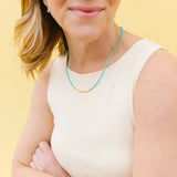 Blue Skies Beaded Necklace