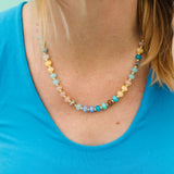 Spring Showers Color Beaded Necklace