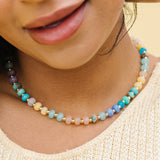 Spring Showers Color Beaded Necklace