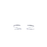 Spiral Diamond Hoops