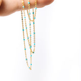 Pop of Turquoise Anklet