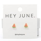 Watermelon Slice Studs