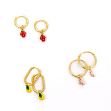 Fruit Stand Charm Earrings