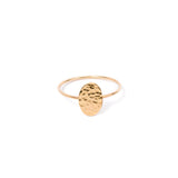 Hammered Oval Ring