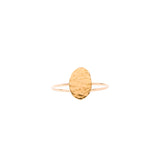 Hammered Oval Ring
